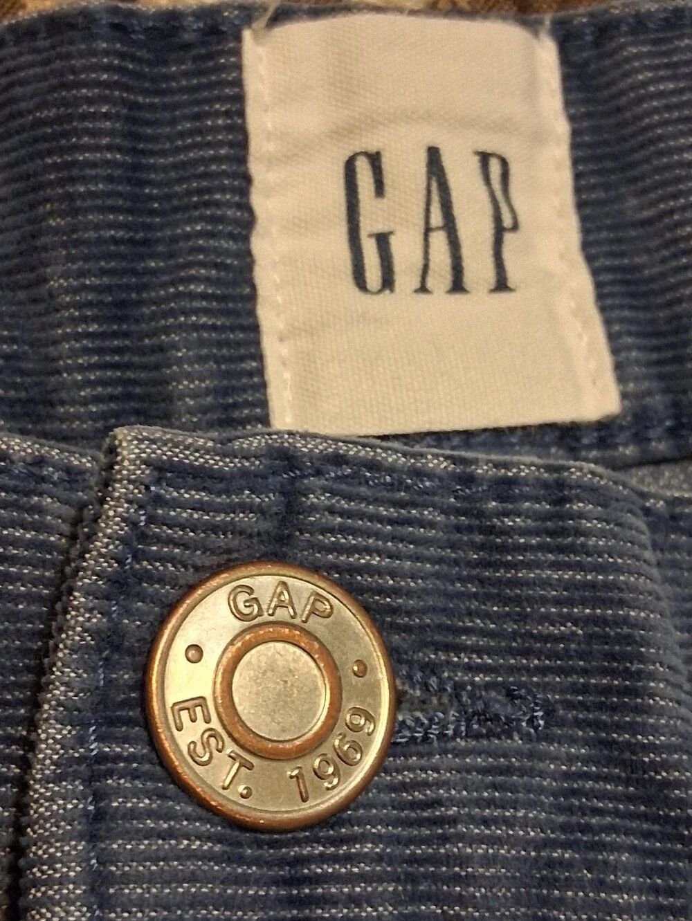 GAp Women Corduroy Short Cutoff Mid Rise Blue Sz16‎ Fray Hem Summer Casual